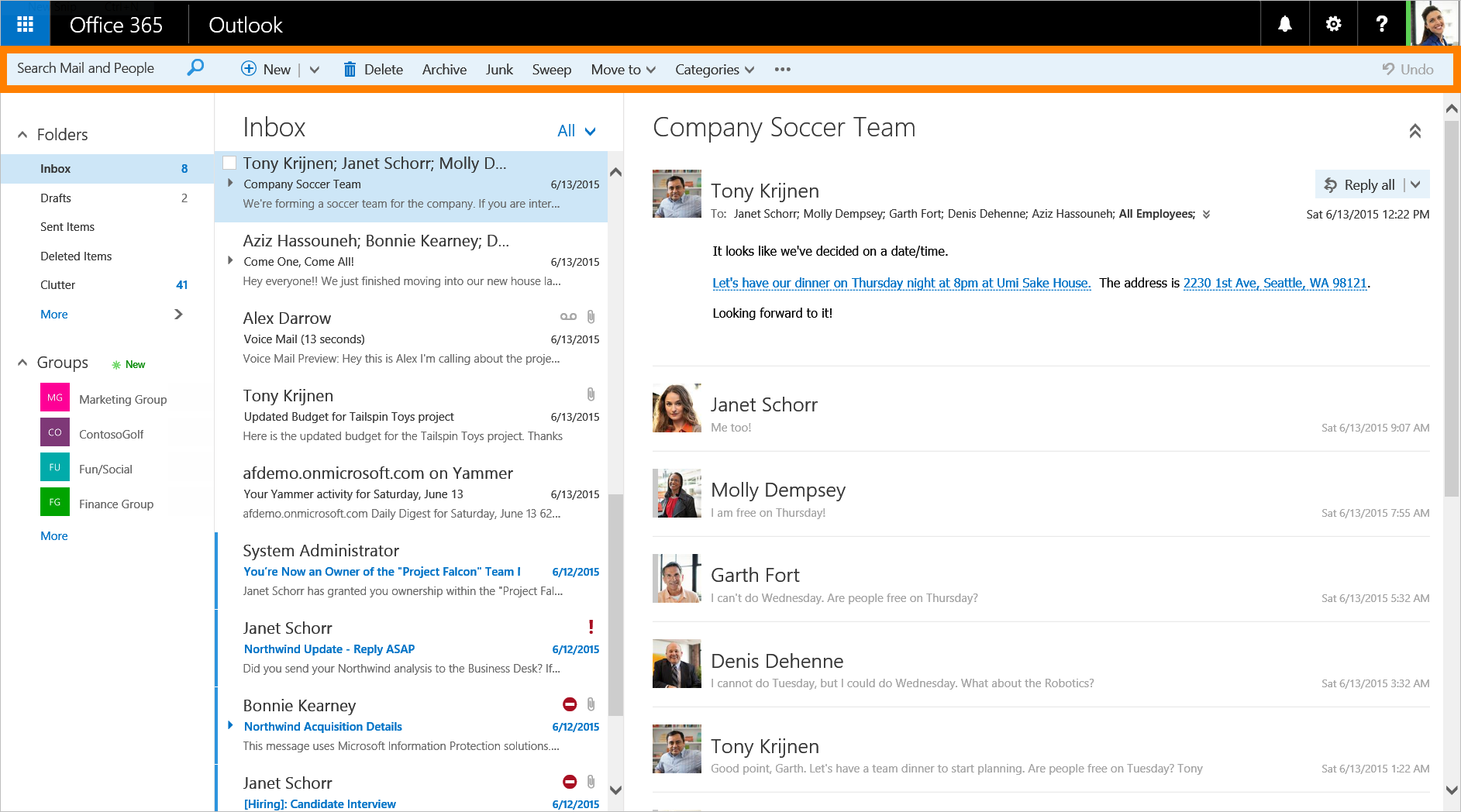 Outlook Web Access OWA