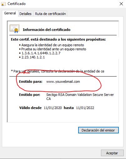 Certificado de seguridad SSL de Comodo